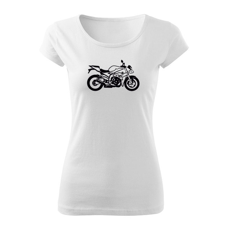 bmw s1000r damske tricko biela