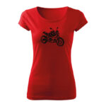 bmw r ninet damske tricko cervena