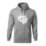 seat splash panska mikina biela tmavosiva