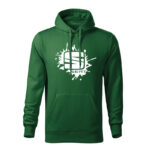 seat splash panska mikina biela tmavozelena