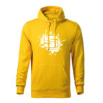 seat splash panska mikina biela zlta