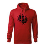 seat splash panska mikina cierna cervena