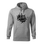 seat splash panska mikina cierna tmavosiva