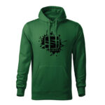 seat splash panska mikina cierna tmavozelena