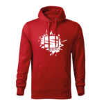 seat splash panska mikina biela cervena