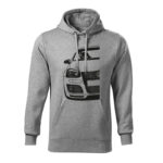 volkswagen golf mk5 gti half panska mikina tmavosiva