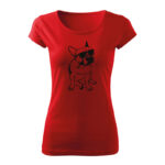 bouledogue ray ban damske tricko cervena