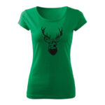 deer damske tricko travova zelena