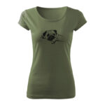 mops damske tricko khaki