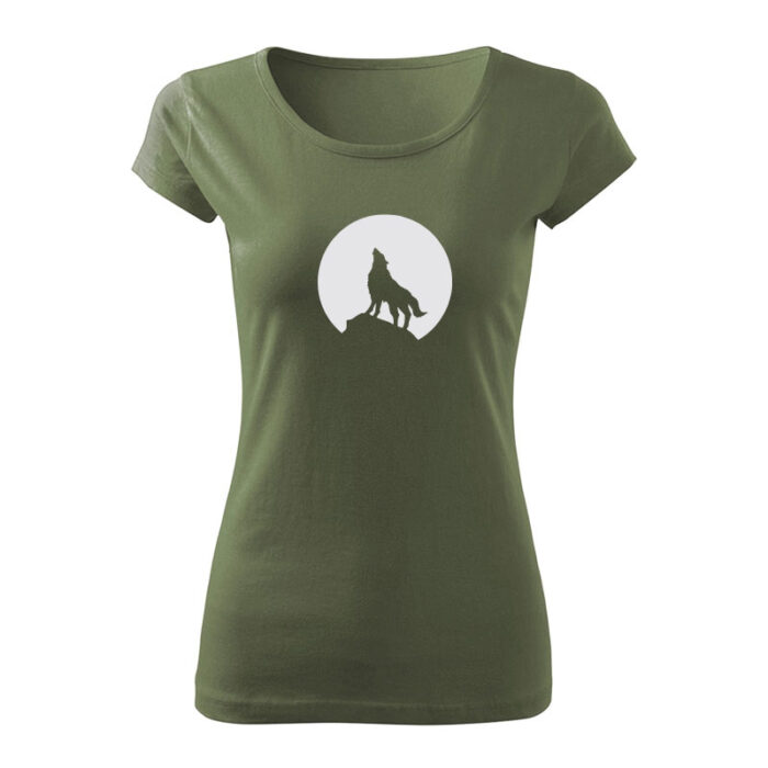 wolf damske tricko khaki