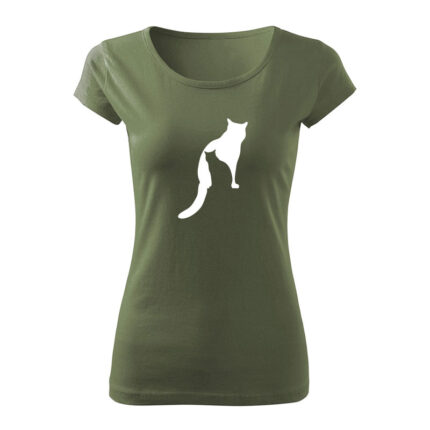 catz damske tricko 1 khaki
