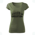 DOG evolution dámske tričko khaki