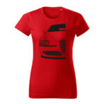 alfa romeo 147 damske tricko cierna cervena