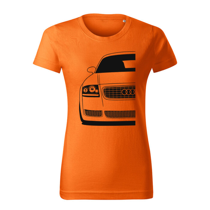 audi tt 8n damske tricko cierna oranzova