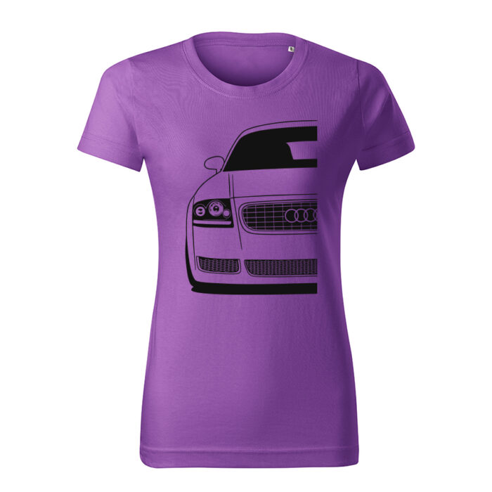 audi tt 8n damske tricko cierna fialova