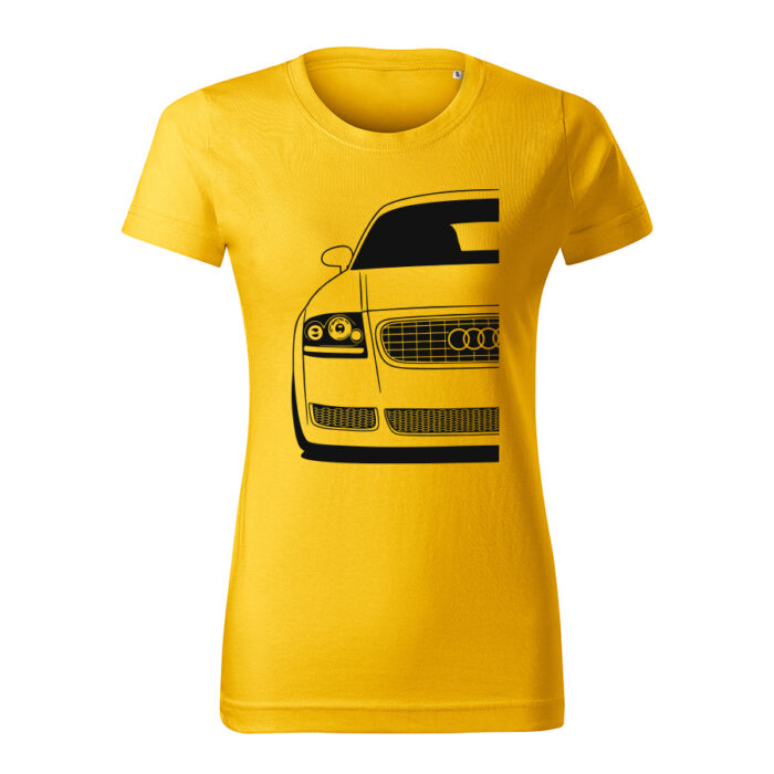 audi tt 8n damske tricko cierna zlta
