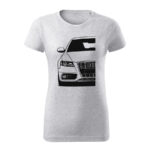 audi s4 b8 damske tricko cierna bledosiva