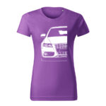 audi s4 b8 damske tricko biela fialova