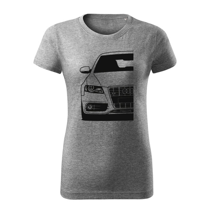 audi s4 b8 damske tricko cierna tmavosivá