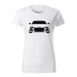audi r8 damske tricko cierna biela