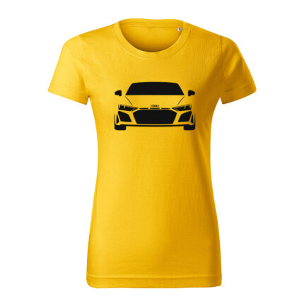 audi r8 damske tricko cierna zlta