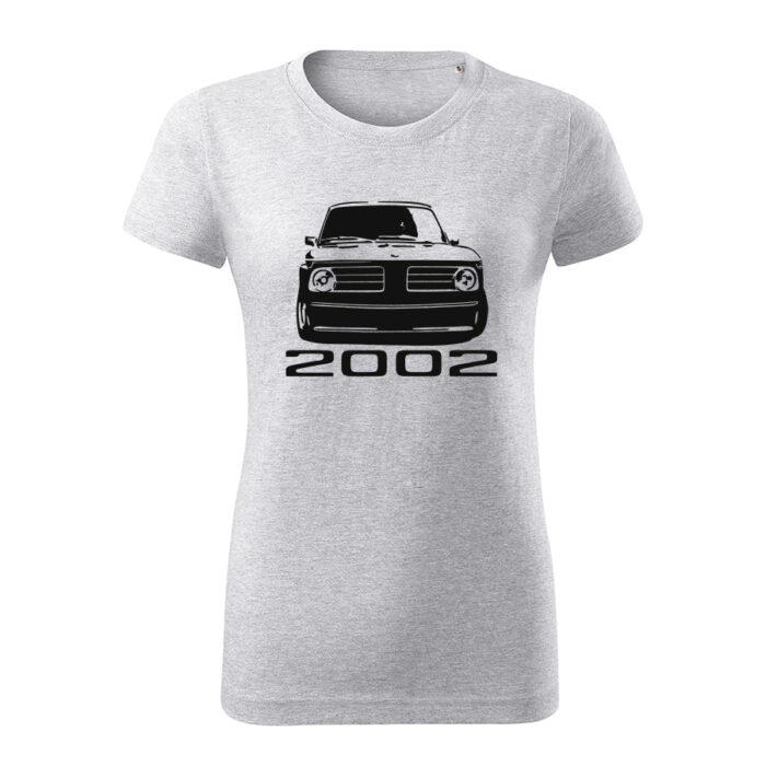 bmw 2002 damske tricko cierna bledosiva