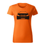 bmw m3 damske tricko cierna oranzova