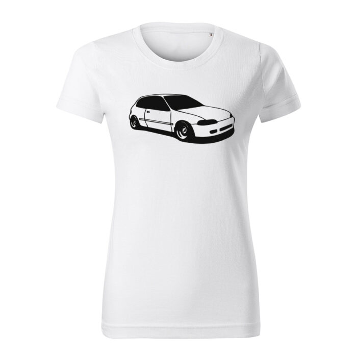 honda civic 5g hatch damske tricko cierna biela