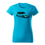 honda civic 5g hatch damske tricko cierna tyrkysova