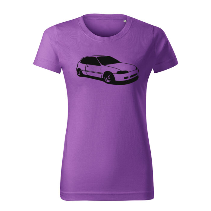 honda civic 5g hatch damske tricko cierna fialova