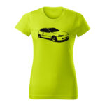 honda civic 5g hatch damske tricko cierna limetkova