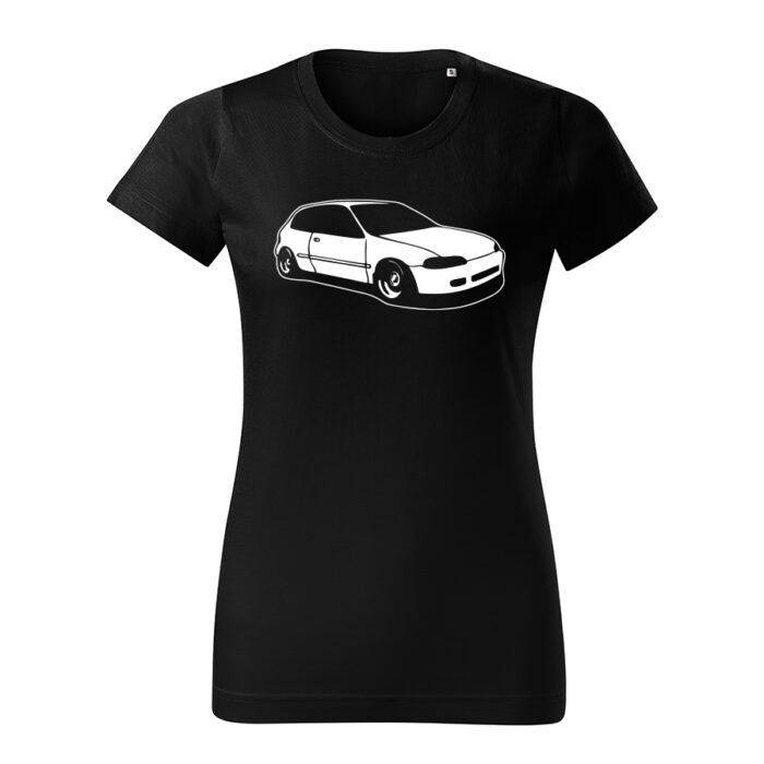 honda civic 5g hatch damske tricko biela cierna