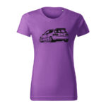 honda civic eg6 back damske tricko cierna fialova