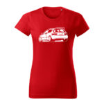 honda civic eg6 back damske tricko biela cervena