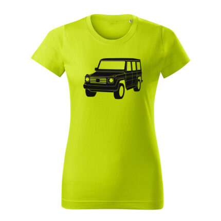 mercedes benz g class damske tricko čierna limetkova