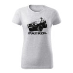 nissan patrol offroad damske tricko cierna bledosiva