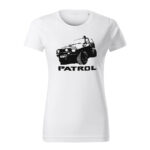 nissan patrol offroad damske tricko cierna biela