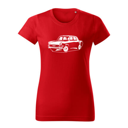 skoda 1000 mb damske tricko biela cervena