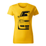 volkswagen golf mk4 half damske tricko cierna zlta