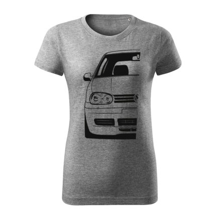 volkswagen golf mk4 half damske tricko cierna tmavosivá