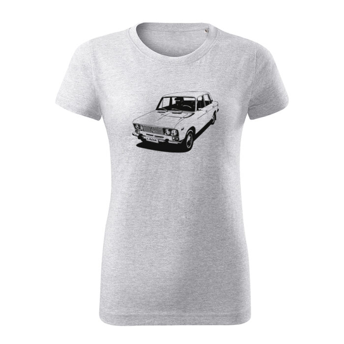 lada 1600 damske tricko cierna bledosiva