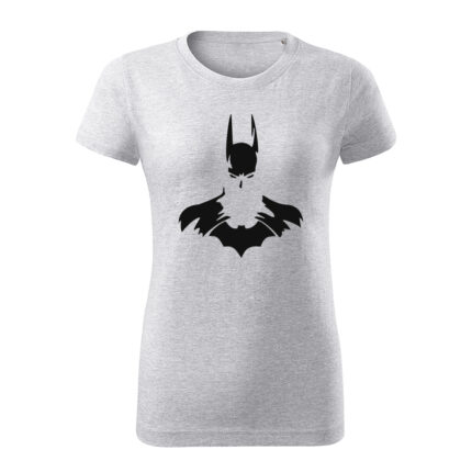 batman damske tricko 1 bledosiva