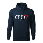 audi lover panska mikina 2 tmavo modra