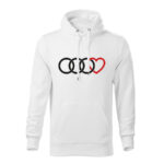 audi lover panska mikina 1 biela