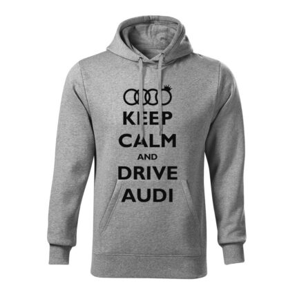 keep calm and drive panska mikina 2 tmavosiva