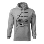 bmw e46 line panska mikina 2 tmavosiva