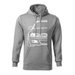 bmw e46 line panska mikina 1 tmavosiva