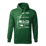 bmw e46 line panska mikina 1 tmavozelena