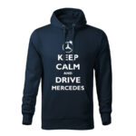 keep calm and drive mercedes panska mikina 1 tmavo modra