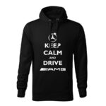 keep calm and drive amg panska mikina 1 cierna